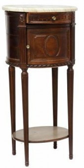 FRENCH LOUIS XVI STYLE MARBLE-