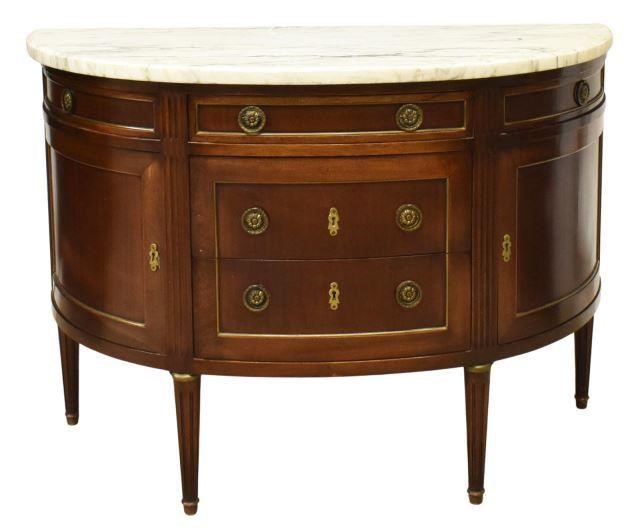 FRENCH LOUIS XVI STYLE MARBLE-TOP