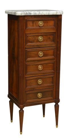FRENCH LOUIS XVI STYLE MARBLE-TOP