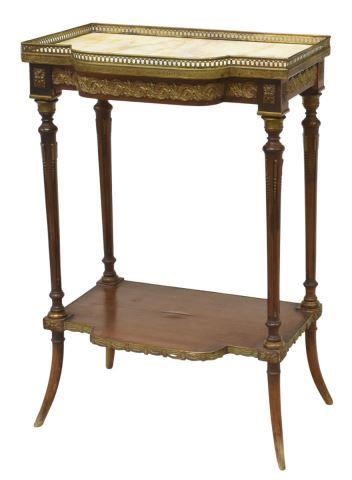 FRENCH LOUIS XVI STYLE MARBLE-TOP