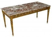 FRENCH LOUIS XVI STYLE MARBLE-