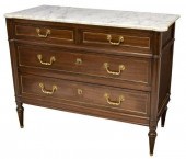 FRENCH LOUIS XVI STYLE MARBLE-