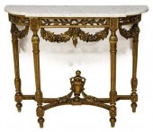 FRENCH LOUIS XVI STYLE MARBLE-