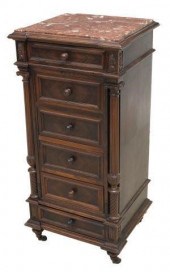 FRENCH LOUIS XVI STYLE MARBLE-
