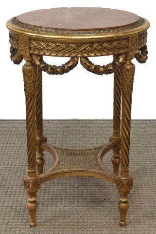 FRENCH LOUIS XVI STYLE MARBLE-TOP