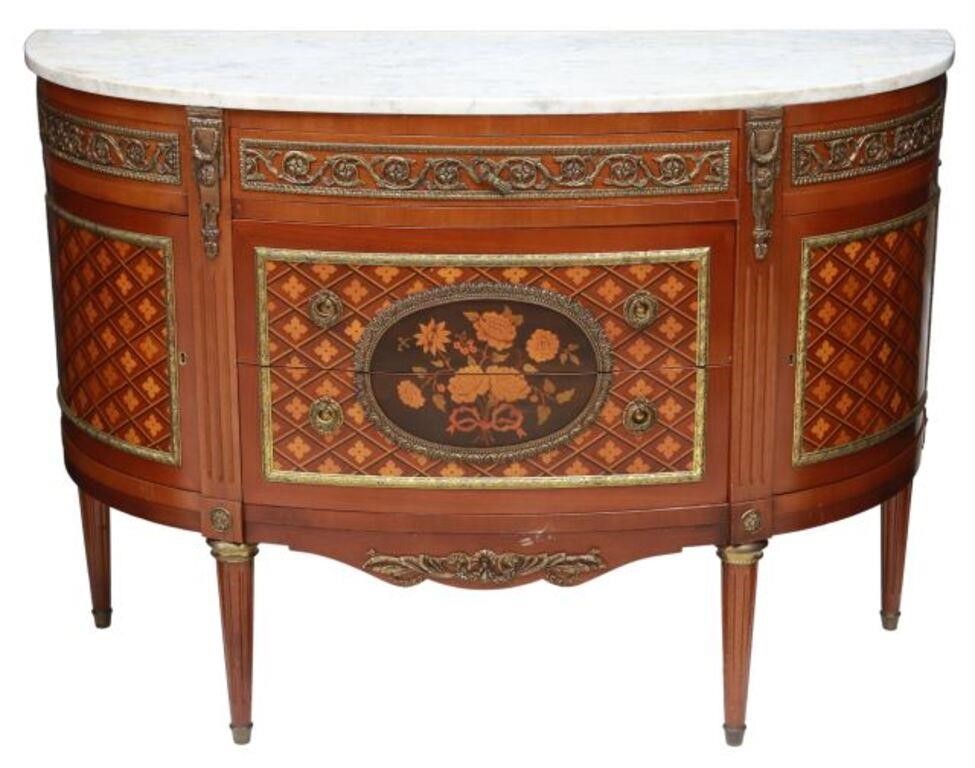 FRENCH LOUIS XVI STYLE MARQUETRY