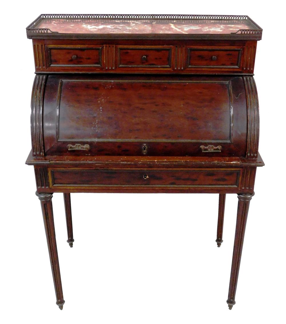 FRENCH LOUIS XVI STYLE ROLL TOP