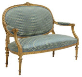 FRENCH LOUIS XVI STYLE UPHOLST