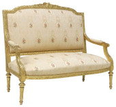 FRENCH LOUIS XVI STYLE UPHOLST