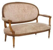 FRENCH LOUIS XVI STYLE UPHOLST