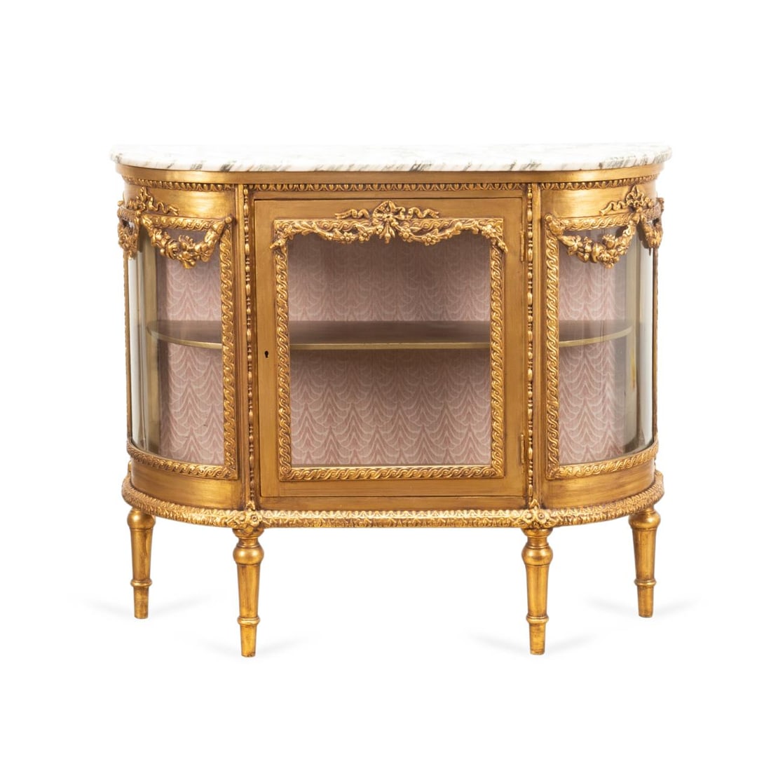 FRENCH LOUIS XVI STYLE WHITE MARBLE