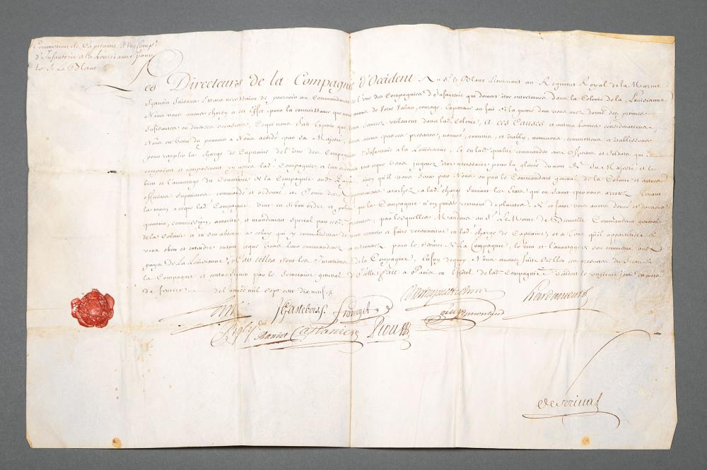 FRENCH LOUISIANA MANUSCRIPT