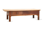 FRENCH LOW TWO DRAWER PINE WOR