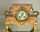 FRENCH LXV MARBLE MANTEL CLOCK