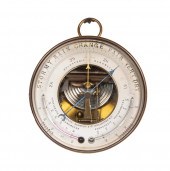 FRENCH MADE BRASS CASED ANEROI