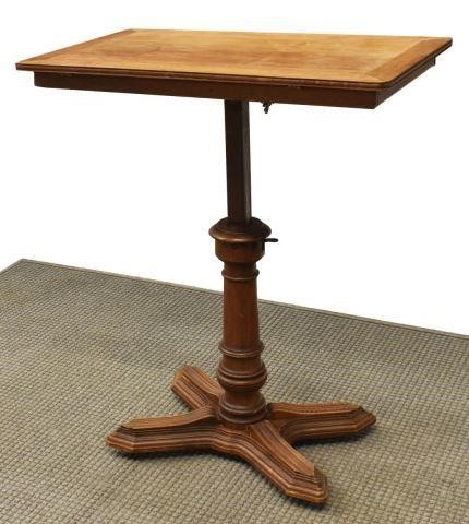 FRENCH MAHOGANY ADJUSTABLE DRAFTING