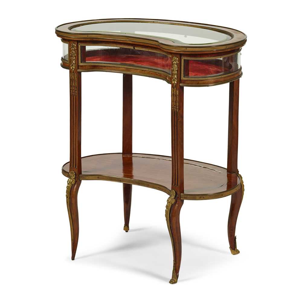 FRENCH MAHOGANY AND GILT METAL