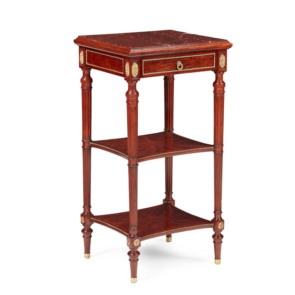 FRENCH MAHOGANY AND PARQUETRY