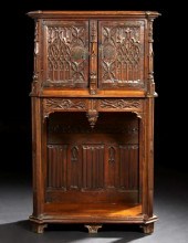 French Mahogany Court Cupboard