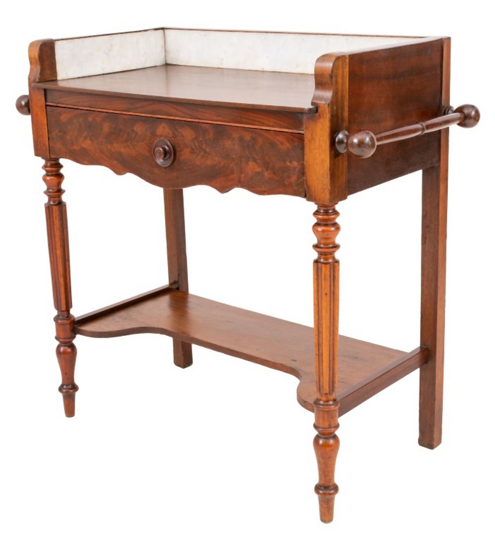 FRENCH MAHOGANY DRESSING TABLE,
