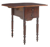 FRENCH MAHOGANY DROP-LEAF BEDS