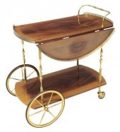 FRENCH MAHOGANY DROP-LEAF SERV