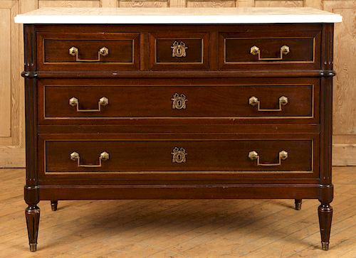 FRENCH MAHOGANY LOUIS XV STYLE