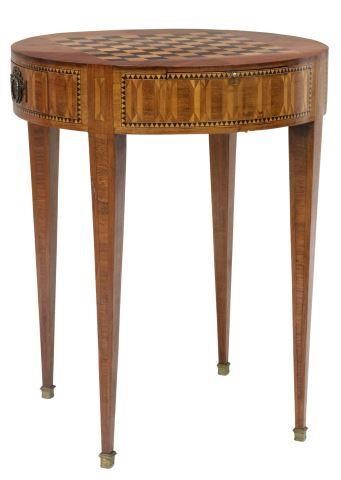 FRENCH MAHOGANY MARQUETRY GAMES