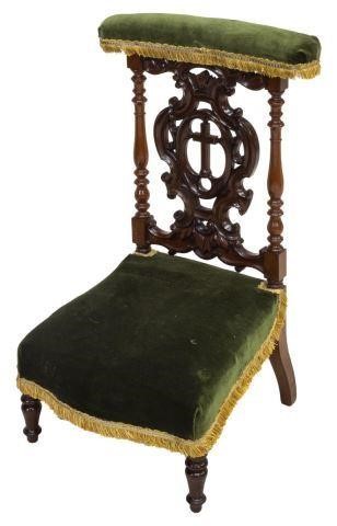 FRENCH MAHOGANY PRIE-DIEU PRAYER