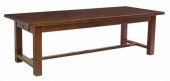 FRENCH MAHOGANY REFECTORY TABL