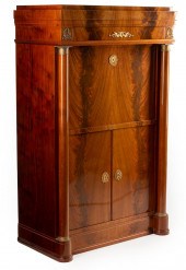 FRENCH MAHOGANY SECRETAIRE A A