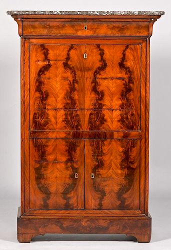 FRENCH MAHOGANY SECRETAIRE
