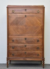 French mahogany secretaire abb