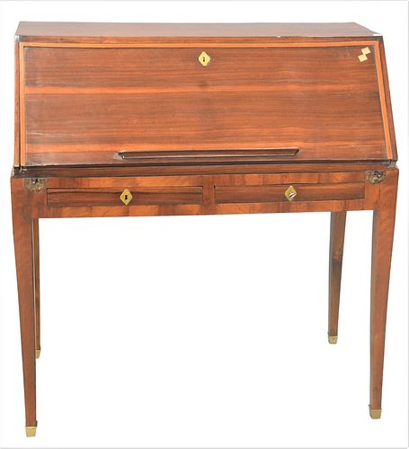 FRENCH MAHOGANY SLANT LID DESK,