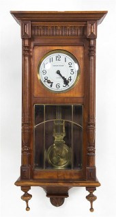 French mahogany wall regulator