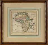 FRENCH MAP "AFRIQUE" CIRCA 172