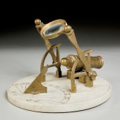 FRENCH MARBLE AND BRONZE NOON-