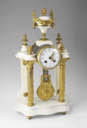 FRENCH MARBLE AND ORMOLU PORTI
