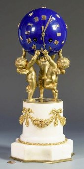FRENCH MARBLE & BRONZE ANNULAR