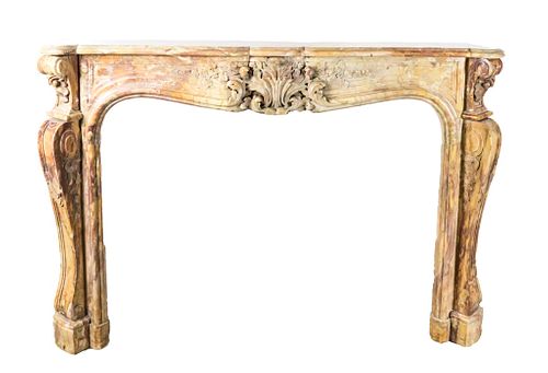 FRENCH MARBLE FIREPLACE