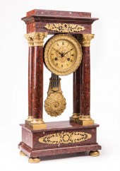 FRENCH MARBLE, GILT BRONZE POR