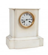 FRENCH MARBLE MANTEL CLOCKFren