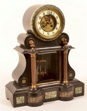 FRENCH MARBLE MANTLE CLOCK.Fre