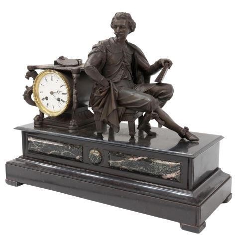 FRENCH MARBLE & SLATE FIGURAL