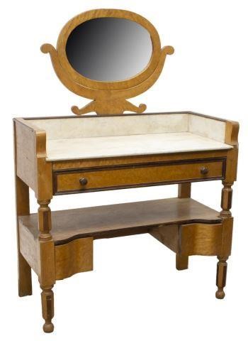 FRENCH MARBLE-TOP BIRDSEYE MAPLE