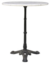 FRENCH MARBLE-TOP CAST IRON PE