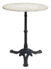 FRENCH MARBLE-TOP CAST IRON PE