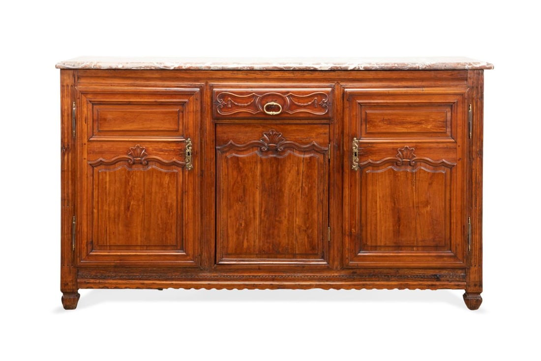 FRENCH MARBLE TOP CHERRY