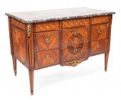 FRENCH MARBLE-TOP CHEST LATE 1