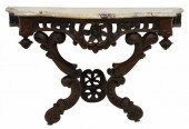 FRENCH MARBLE-TOP CONSOLE TABL